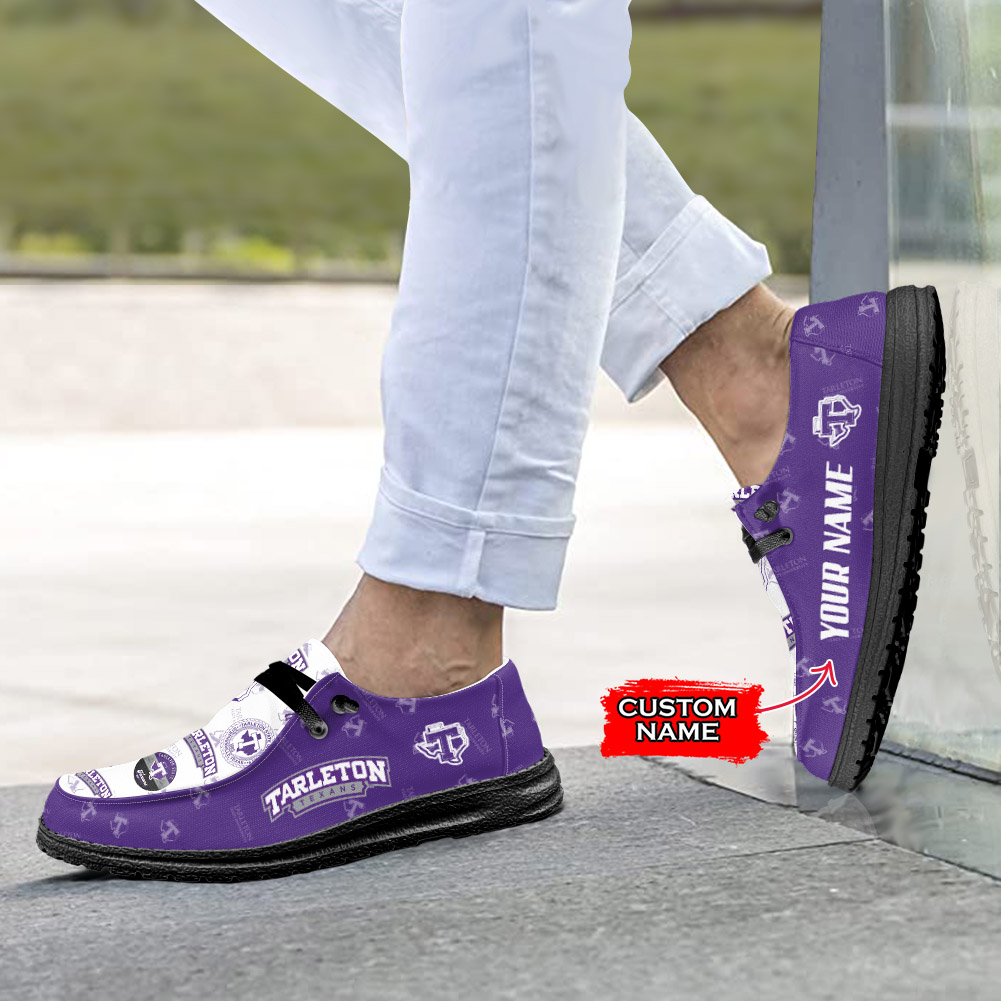 Tarleton State University personalisierte H-D-Sportschuhe – individuelles Namensdesign