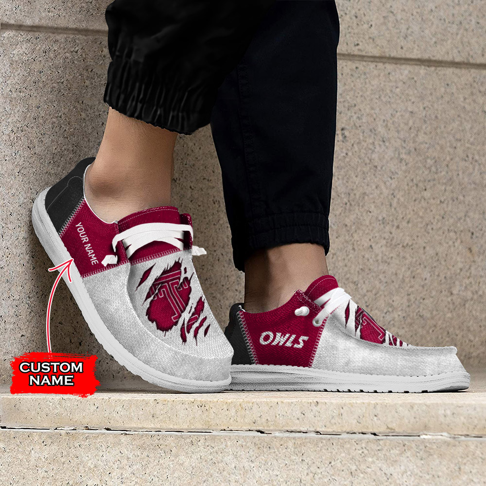 Temple Owls H-D Shoes Wally Herren-Slipper zum Schnüren für Männer und Frauen