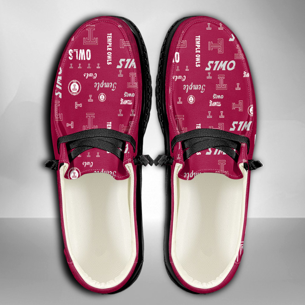 Temple Owls H-D Shoes Wally Herren-Slipper zum Schnüren für Männer und Frauen