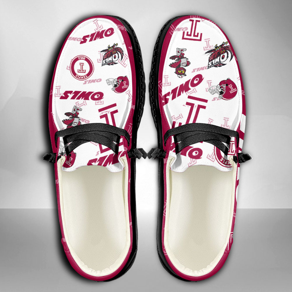 Temple Owls H-D Shoes Wally Herren-Slipper zum Schnüren für Männer und Frauen