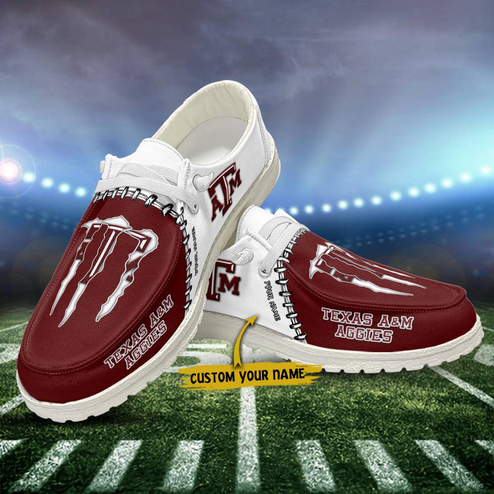 Texas A und M Aggies personalisierte H-D-Sportschuhe – individuelles Namensdesign