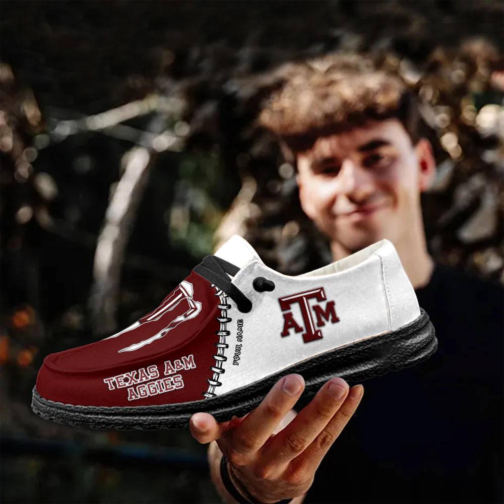 Texas A und M Aggies personalisierte H-D-Sportschuhe – individuelles Namensdesign