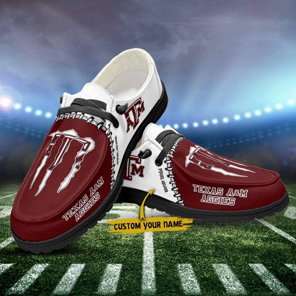 Texas A und M Aggies personalisierte H-D-Sportschuhe – individuelles Namensdesign