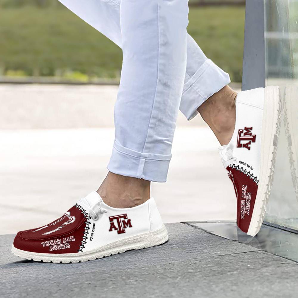 Texas A und M Aggies personalisierte H-D-Sportschuhe – individuelles Namensdesign