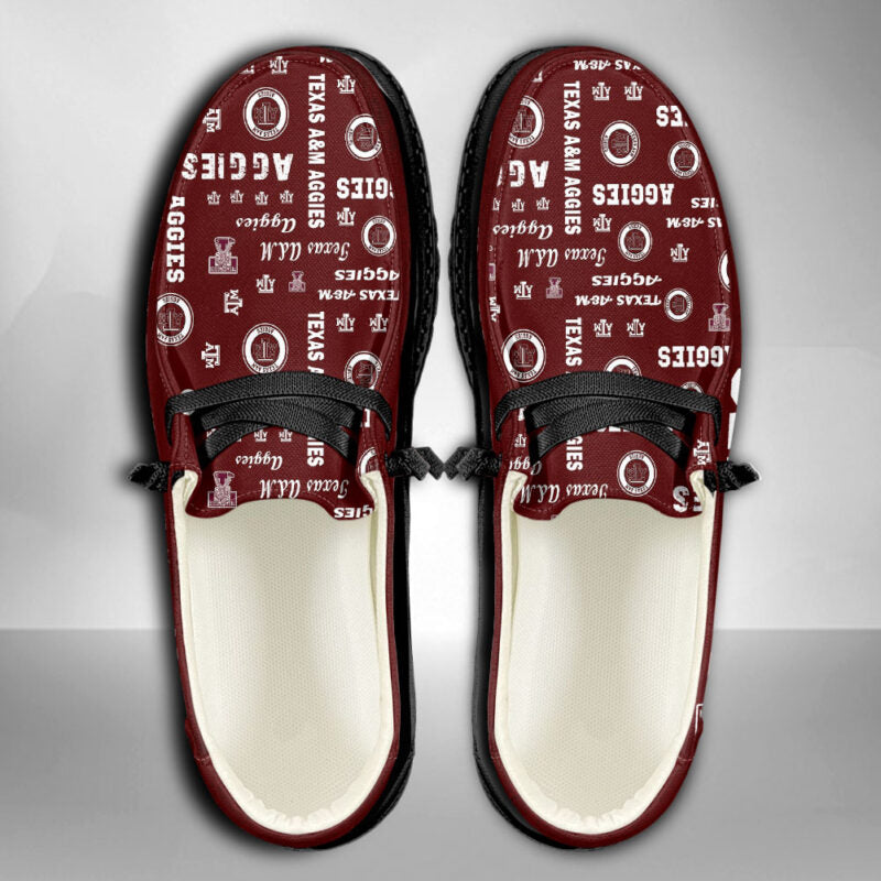 Texas A und M Aggies personalisierte H-D-Sportschuhe – individuelles Namensdesign