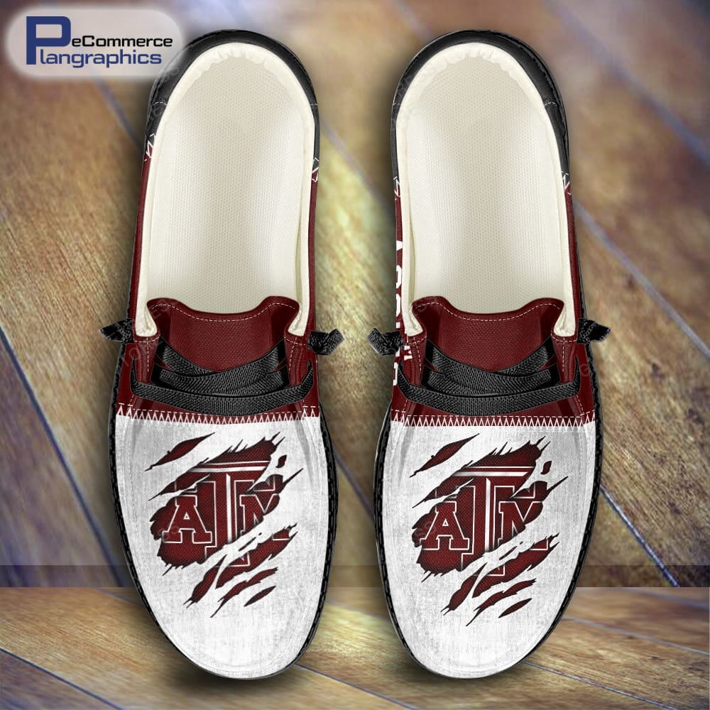 Texas A&M Aggies Custom Name H-D Schuhe