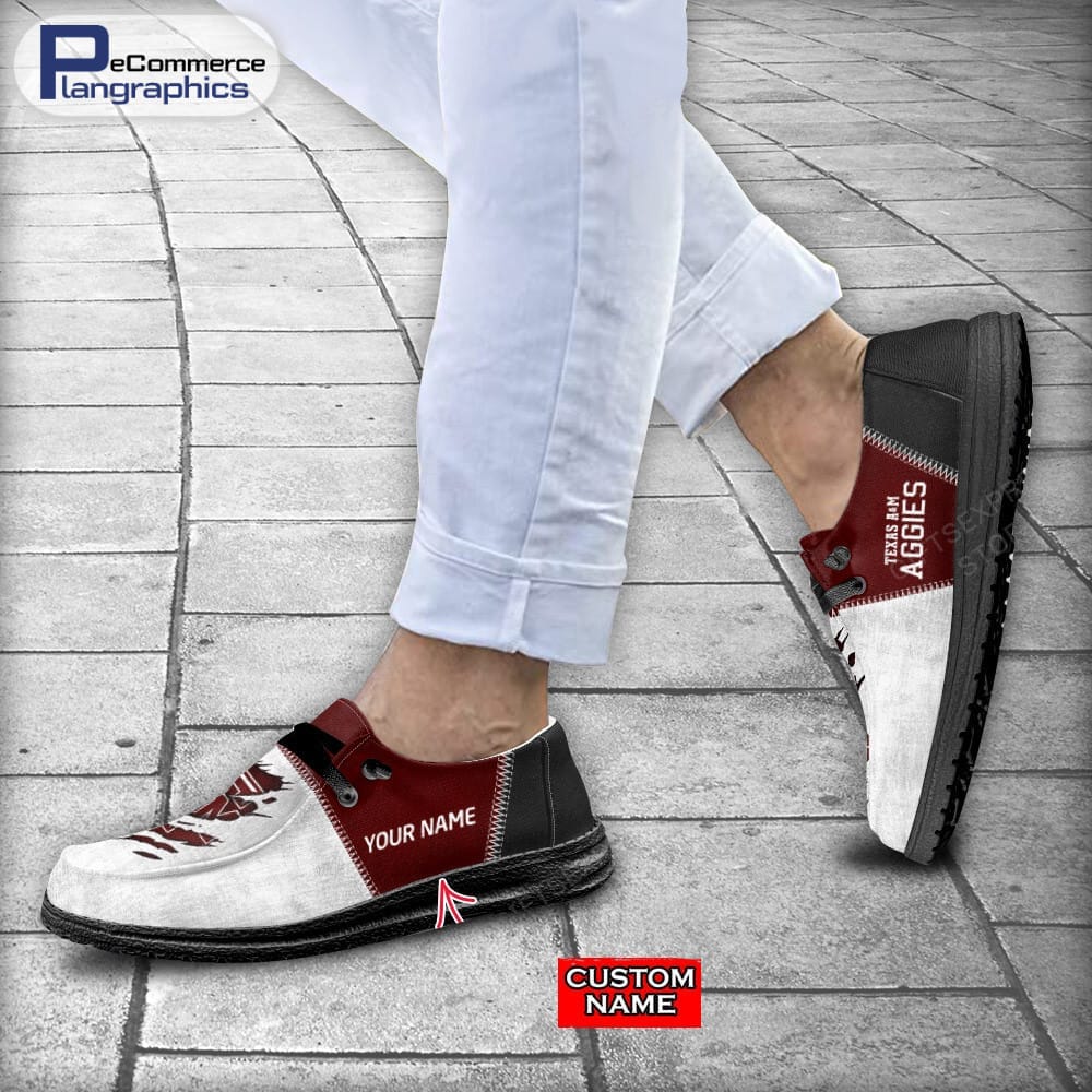 Texas A&M Aggies Custom Name H-D Schuhe