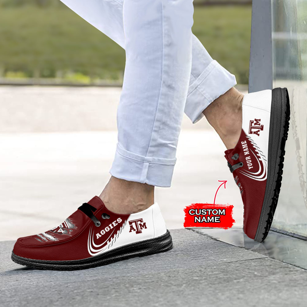 Texas A&M Aggies H-D Shoes Wally Herren-Schnür-Loafer für Damen und Herren