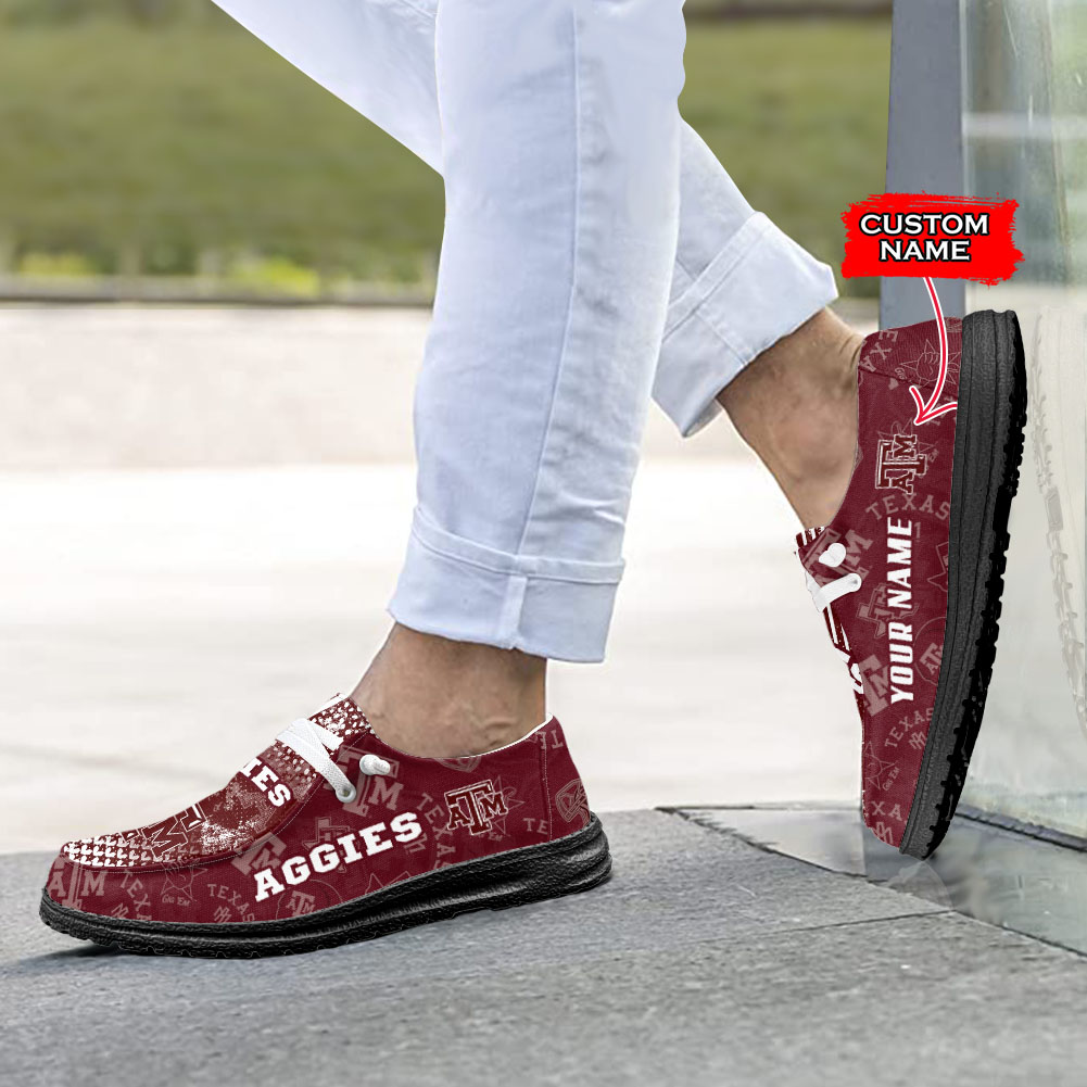 Texas A&M Aggies H-D Shoes Wally Herren-Schnür-Loafer für Damen und Herren