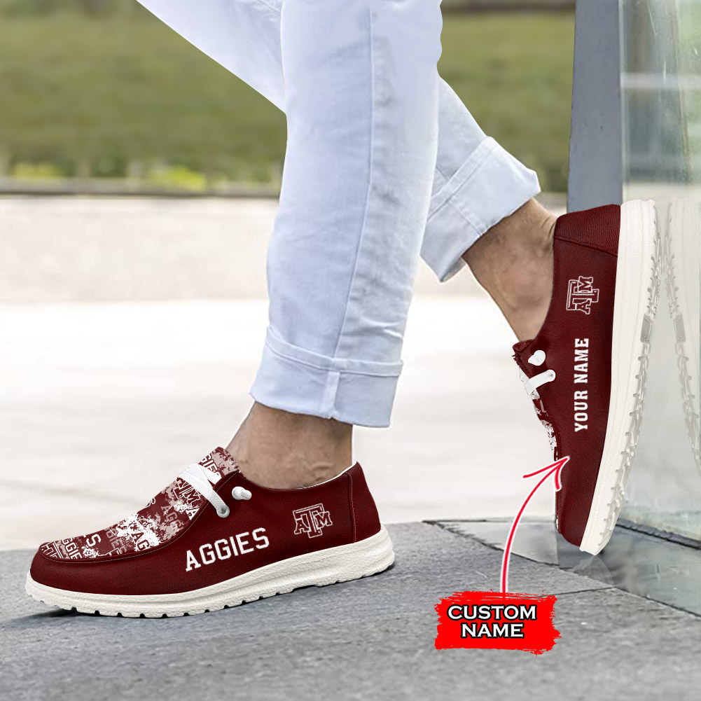 Texas A&M Aggies H-D Shoes Wally Herren-Schnür-Loafer für Damen und Herren