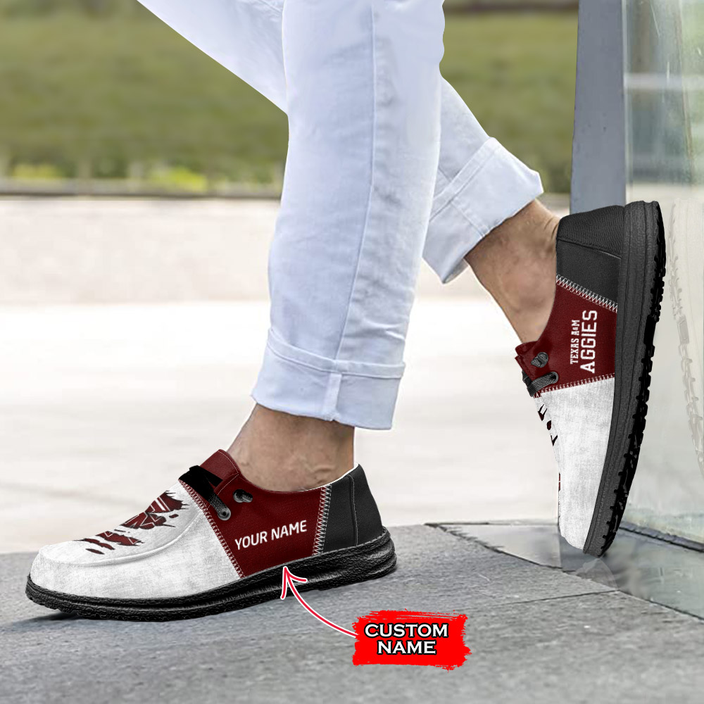 Texas A&M Aggies H-D Shoes Wally Herren-Schnür-Loafer für Damen und Herren