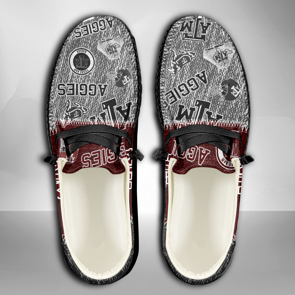 Texas A&M Aggies personalisierte H-D-Sportschuhe – individuelles Namensdesign