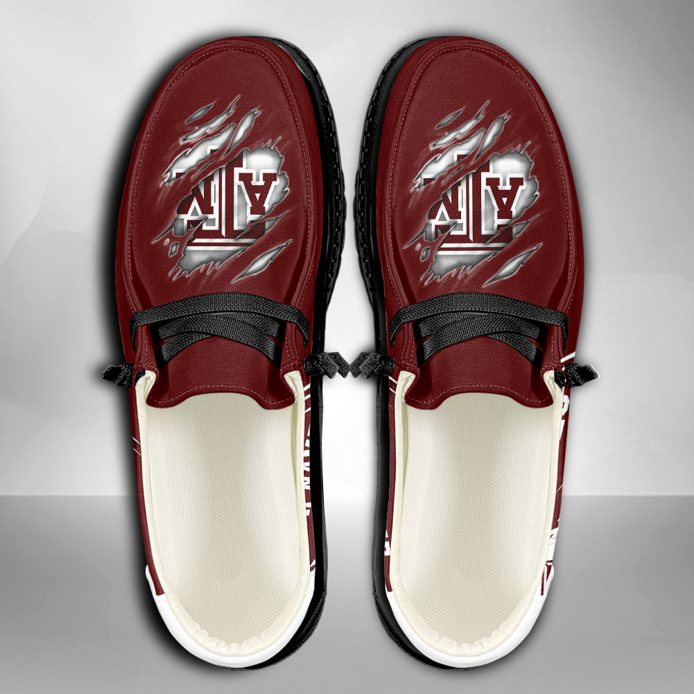 Texas A&M Aggies personalisierte H-D-Sportschuhe – individuelles Namensdesign