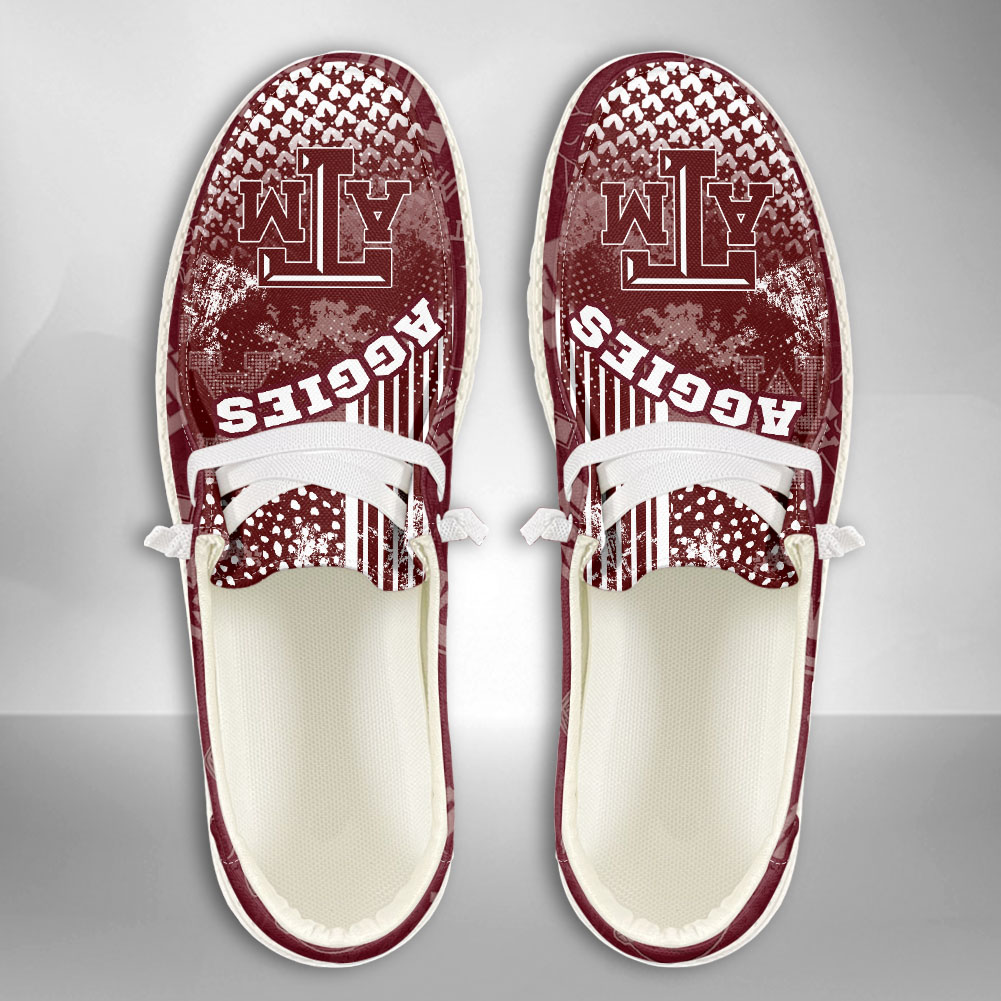 Texas A&M Aggies personalisierte H-D-Sportschuhe – individuelles Namensdesign