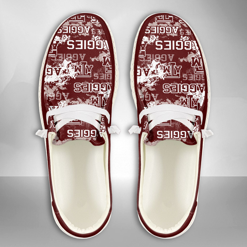 Texas A&M Aggies personalisierte H-D-Sportschuhe – individuelles Namensdesign