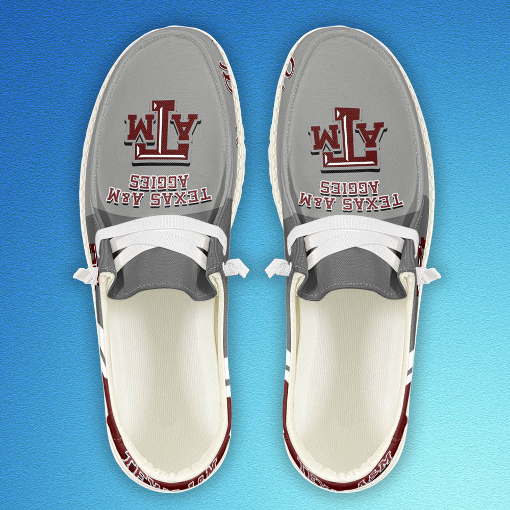 Texas A&M Aggies personalisierte H-D-Sportschuhe – individuelles Namensdesign