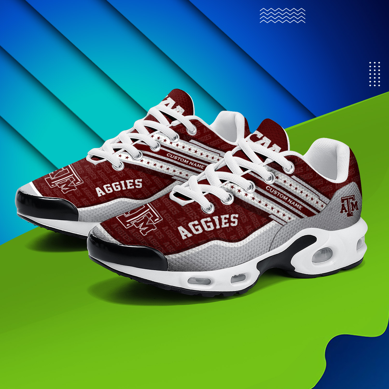 Texas A&M Aggies TN Schuhe Sneakers für Männer und Frauen