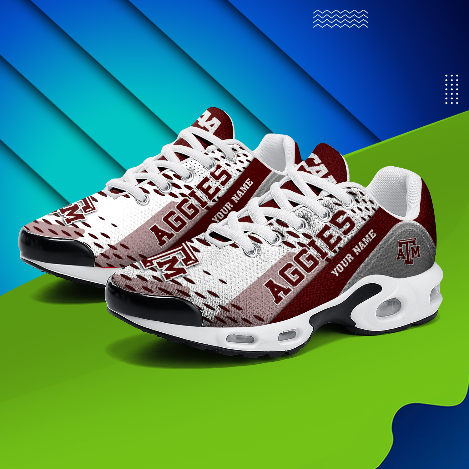 Texas A&M Aggies TN Schuhe Sneakers für Männer und Frauen