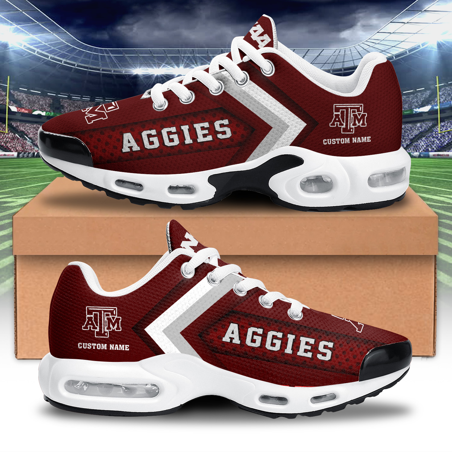 Texas A&M Aggies TN Schuhe Sneakers für Männer und Frauen
