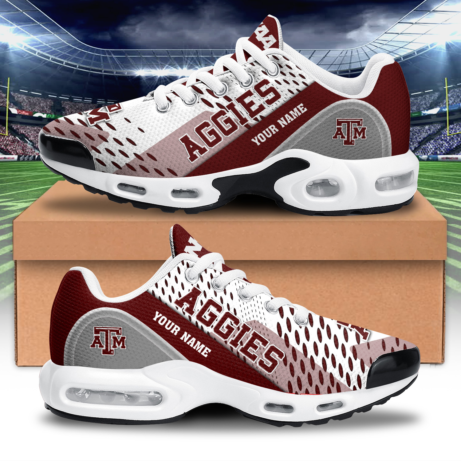 Texas A&M Aggies TN Schuhe Sneakers für Männer und Frauen