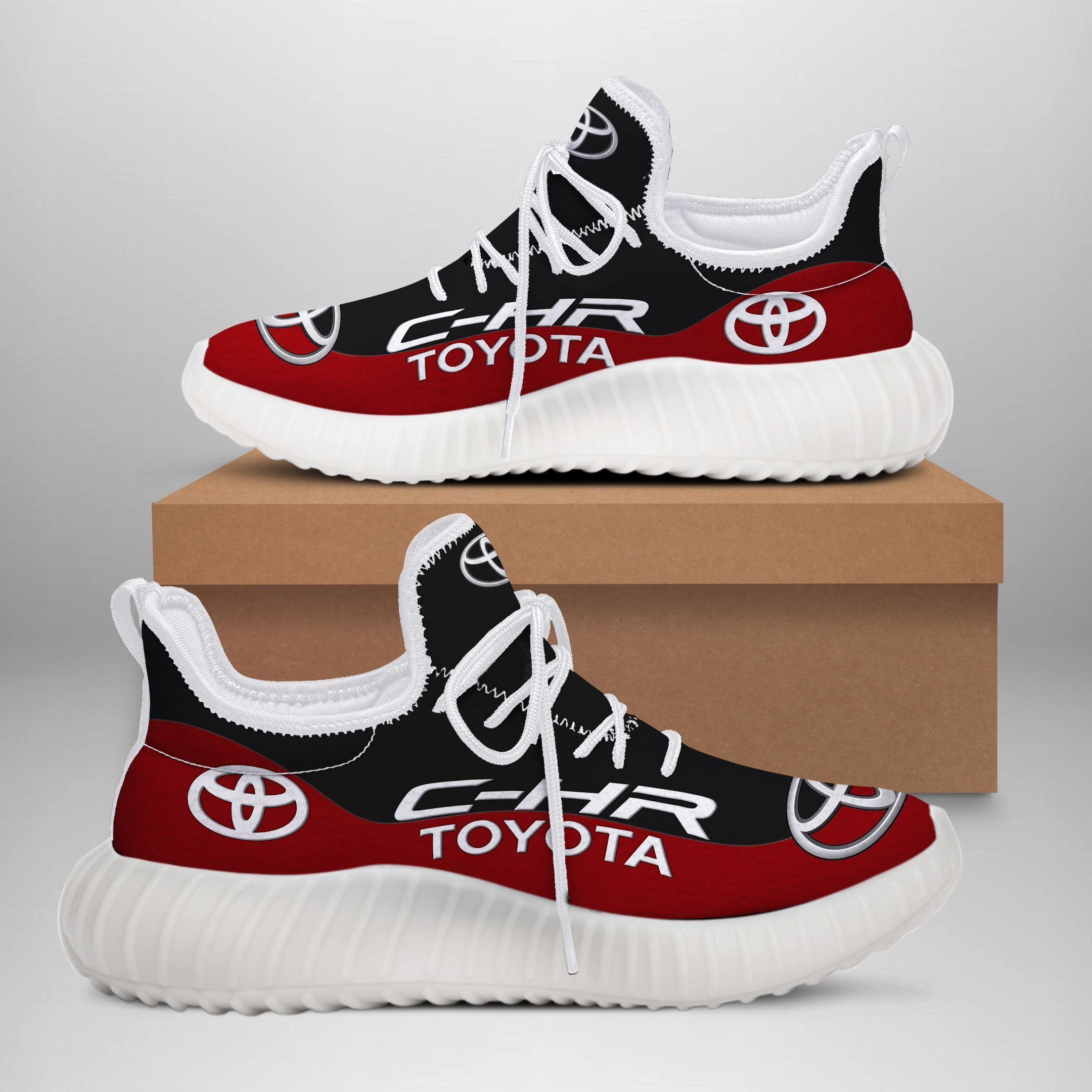 Toyota C-HR- NTH YZ Schuhe Ver1 (Schwarz-Rot)