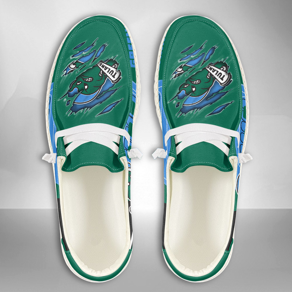 Tulane Green Wave H-D Shoes Wally Herren-Slipper zum Schnüren für Männer und Frauen