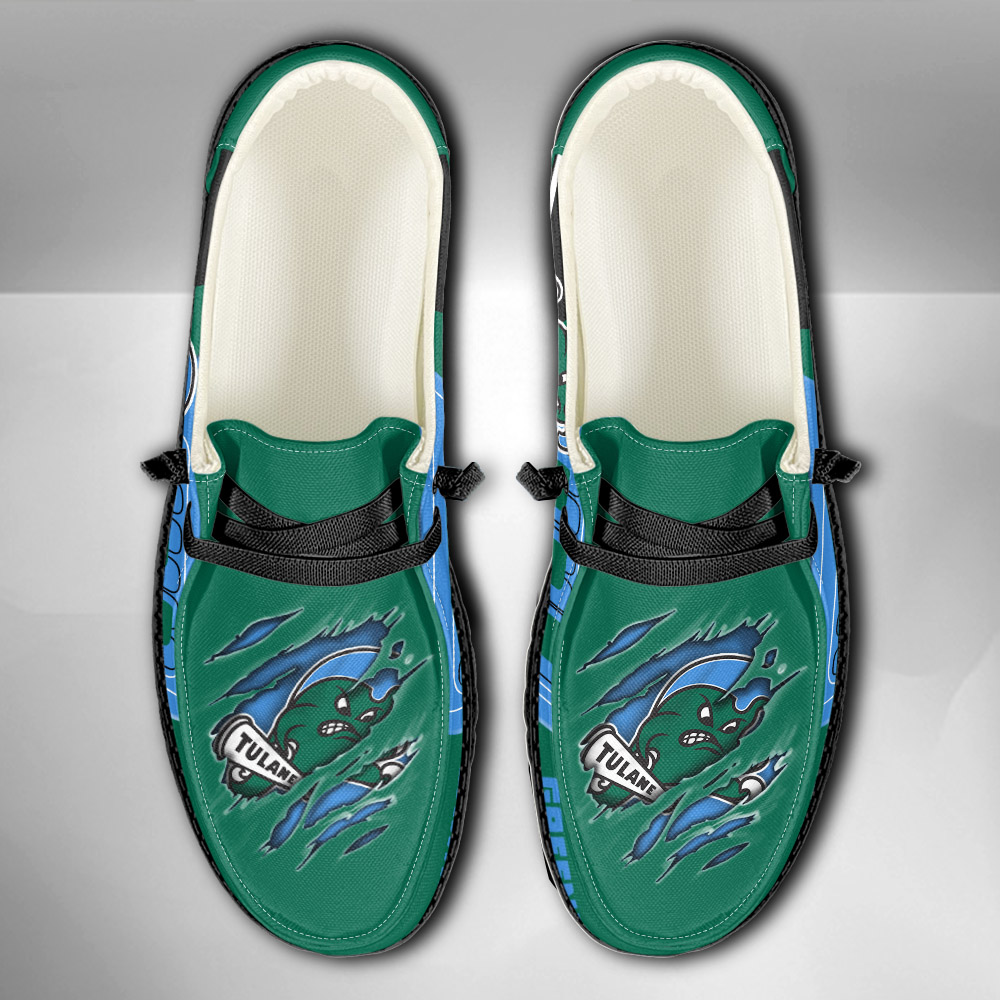 Tulane Green Wave H-D Shoes Wally Herren-Slipper zum Schnüren für Männer und Frauen