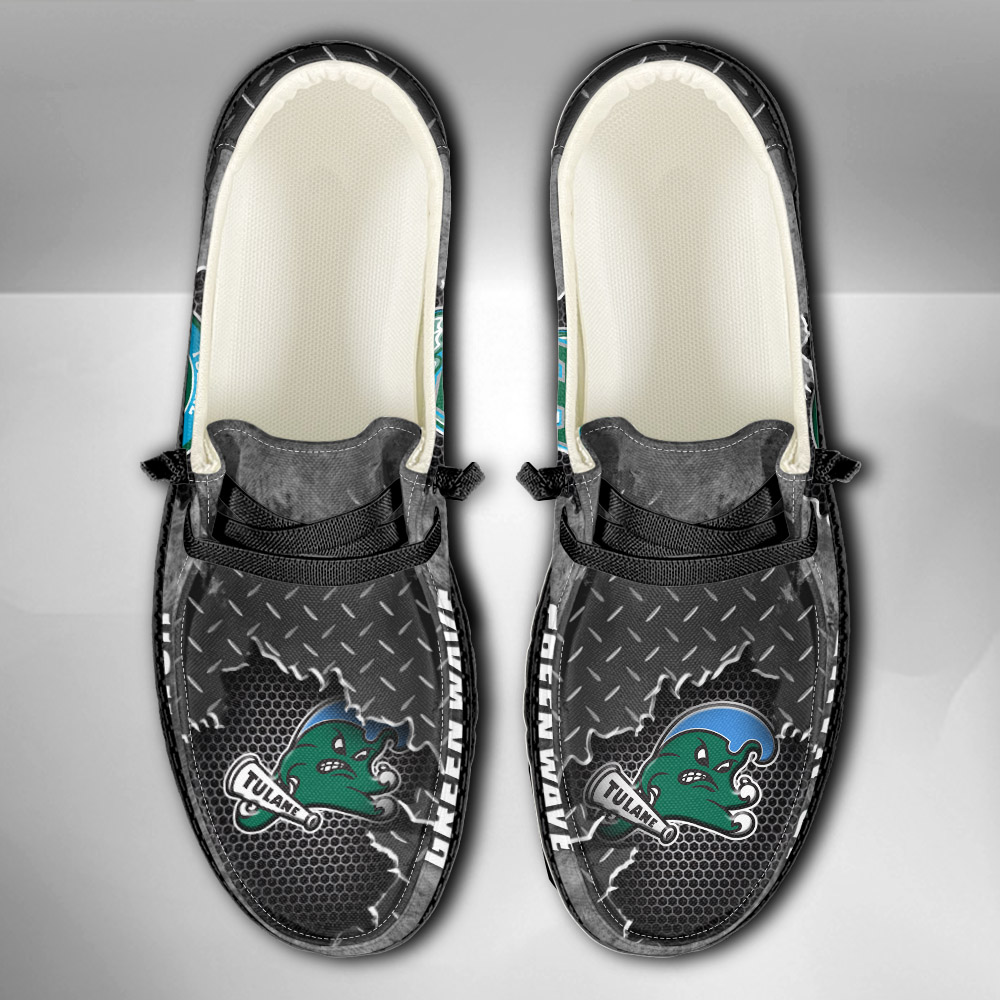 Tulane Green Wave H-D Shoes Wally Herren-Slipper zum Schnüren für Männer und Frauen
