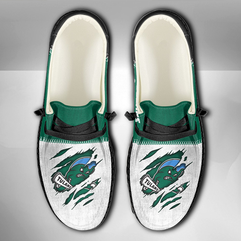 Tulane Green Wave H-D Shoes Wally Herren-Slipper zum Schnüren für Männer und Frauen