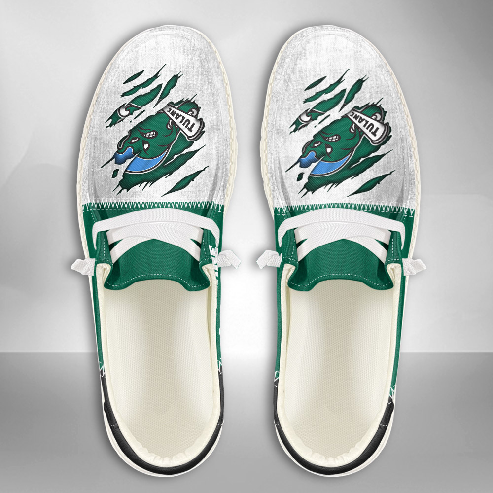 Tulane Green Wave H-D Shoes Wally Herren-Slipper zum Schnüren für Männer und Frauen