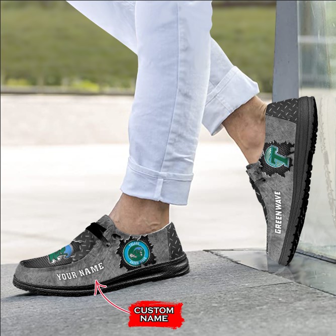 Tulane Green Wave H-D Shoes Wally Herren-Slipper zum Schnüren für Männer und Frauen