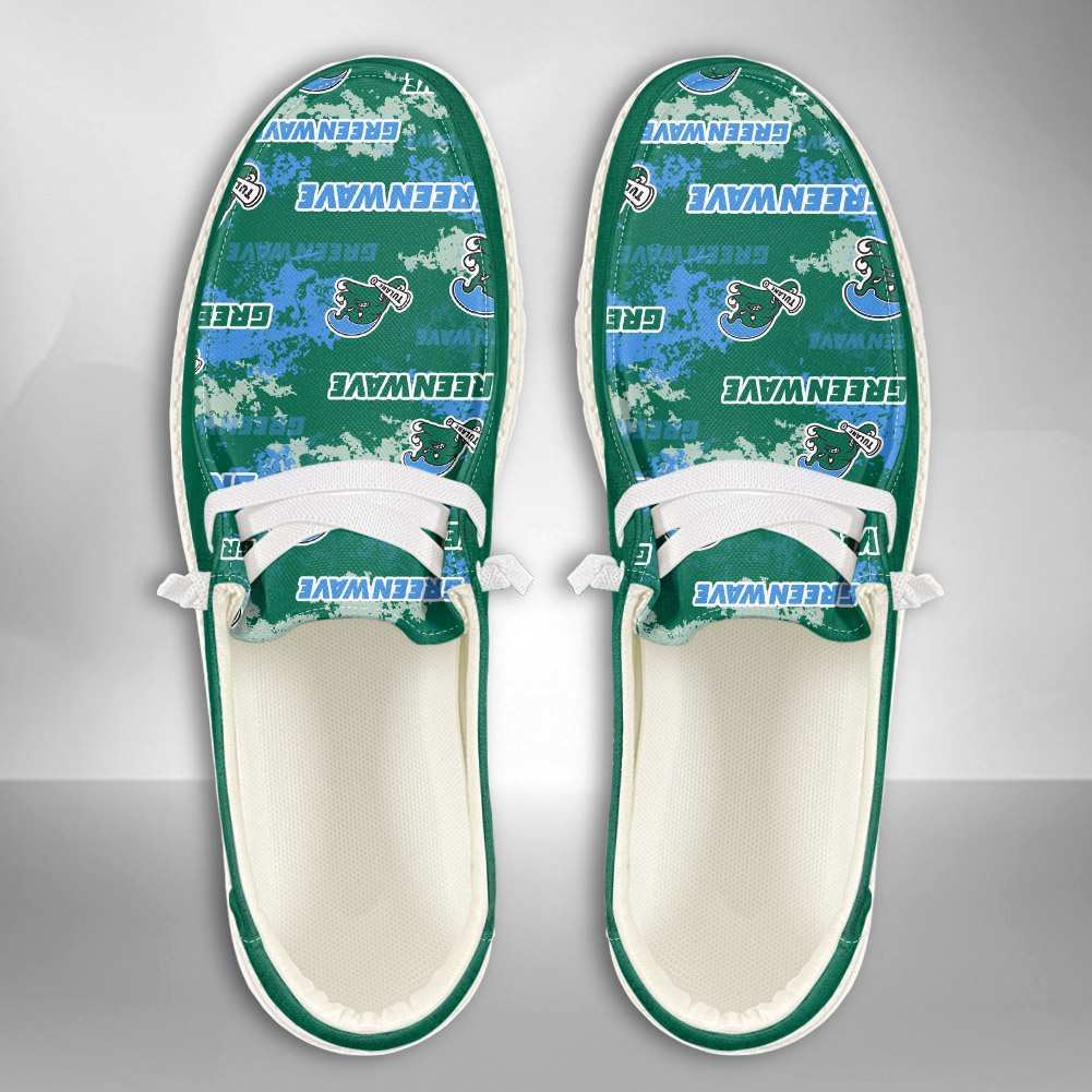 Tulane Green Wave personalisierte H-D-Sportschuhe – individuelles Namensdesign