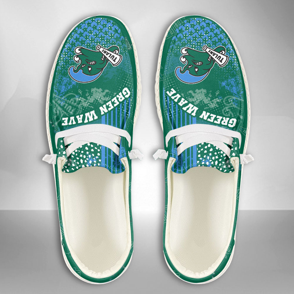 Tulane Green Wave personalisierte H-D-Sportschuhe – individuelles Namensdesign