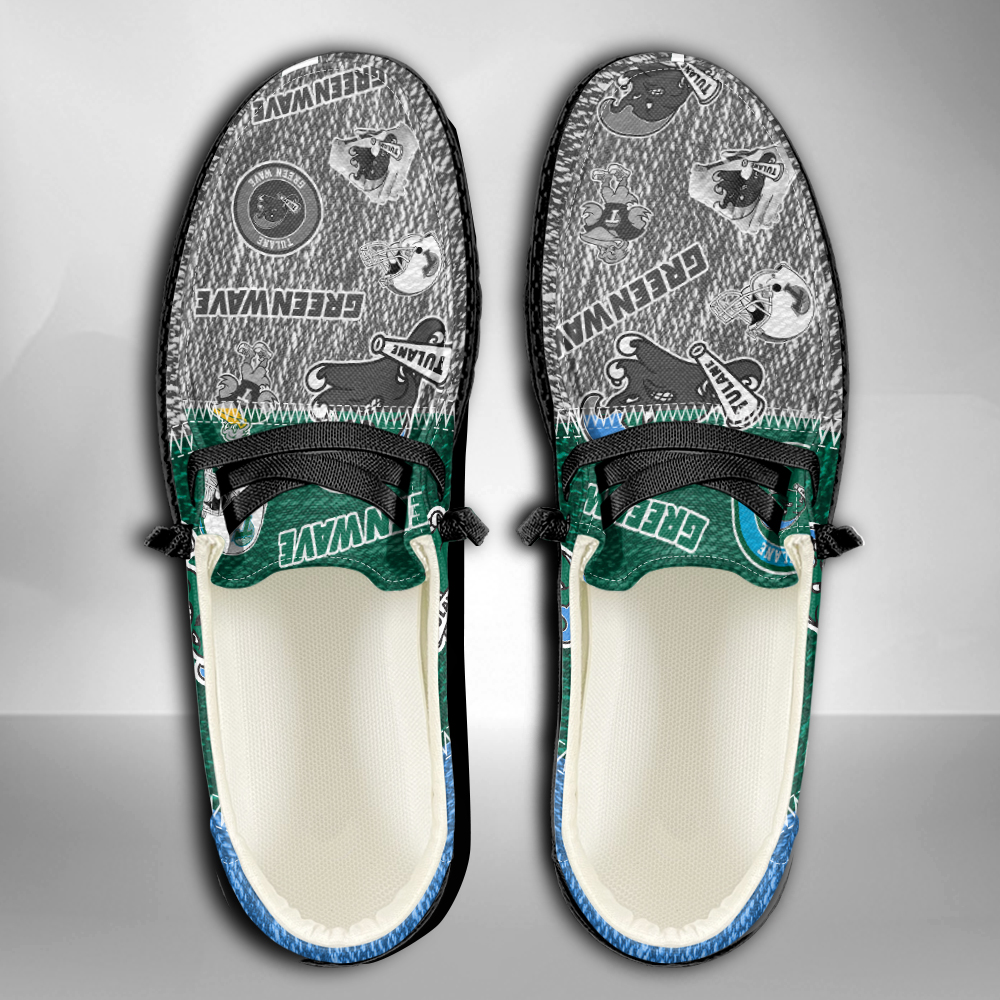 Tulane Green Wave personalisierte H-D-Sportschuhe – individuelles Namensdesign