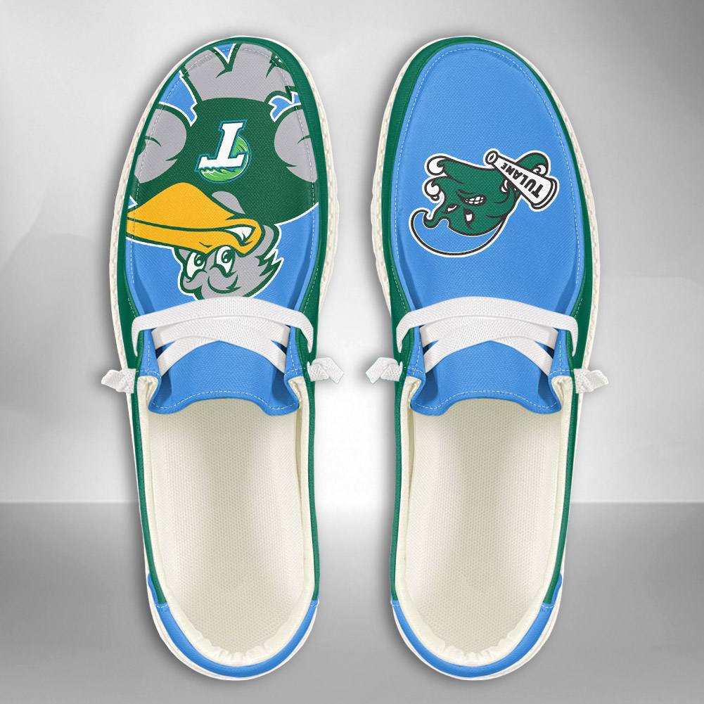 Tulane Green Wave personalisierte H-D-Sportschuhe – individuelles Namensdesign