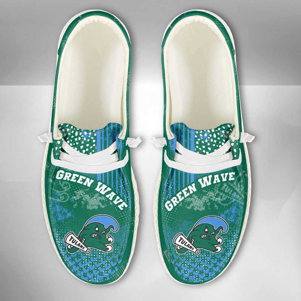 Tulane Green Wave personalisierte H-D-Sportschuhe – individuelles Namensdesign