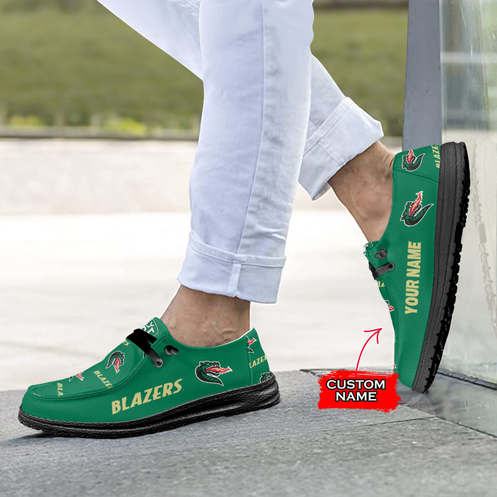 UAB Blazers H-D Shoes Wally Herren-Slipper zum Schnüren für Männer und Frauen