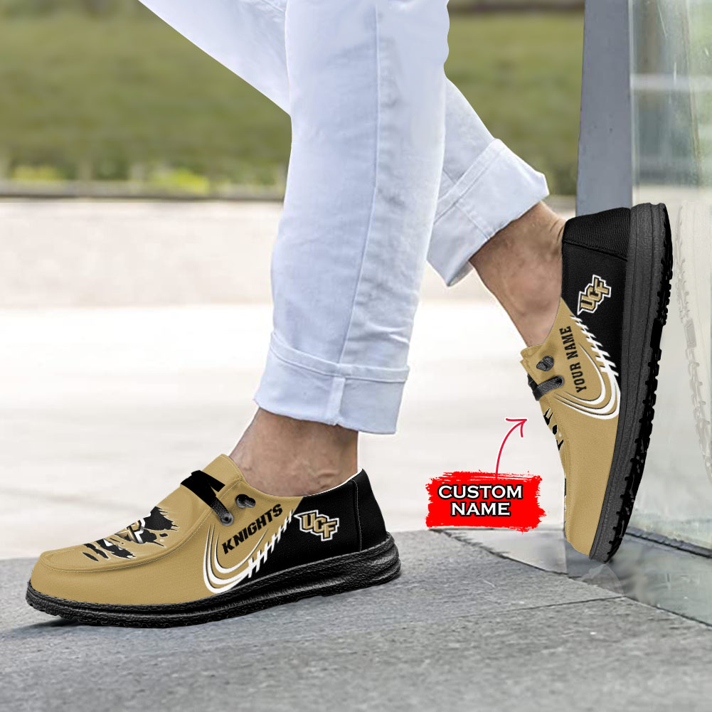 UCF Knights H-D Shoes Wally Herren-Slipper zum Schnüren für Männer und Frauen