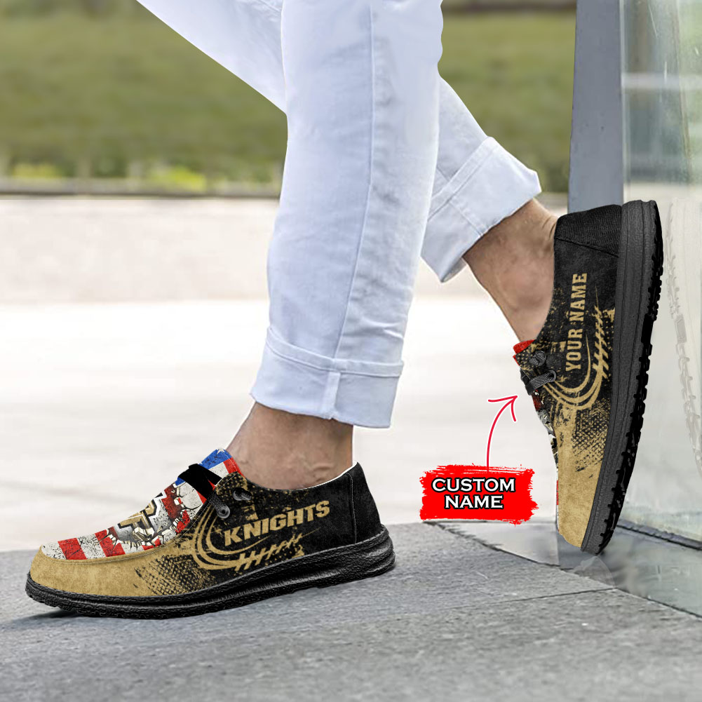 UCF Knights H-D Shoes Wally Herren-Slipper zum Schnüren für Männer und Frauen