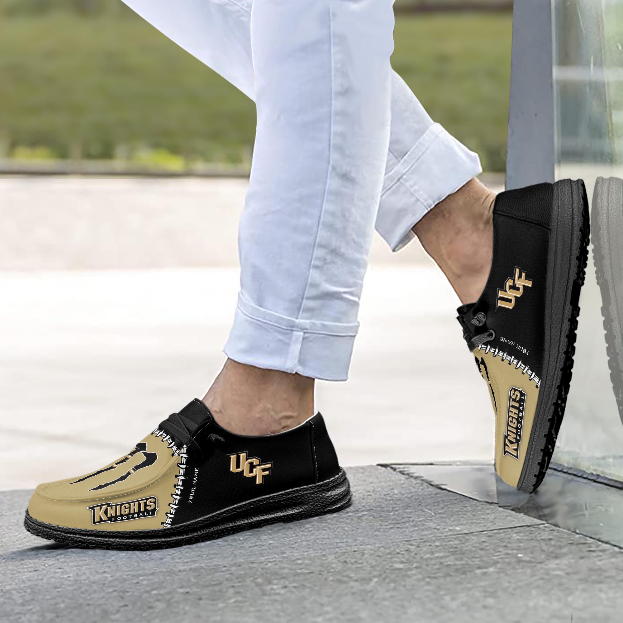 UCF Knights personalisierte H-D-Sportschuhe – individuelles Namensdesign
