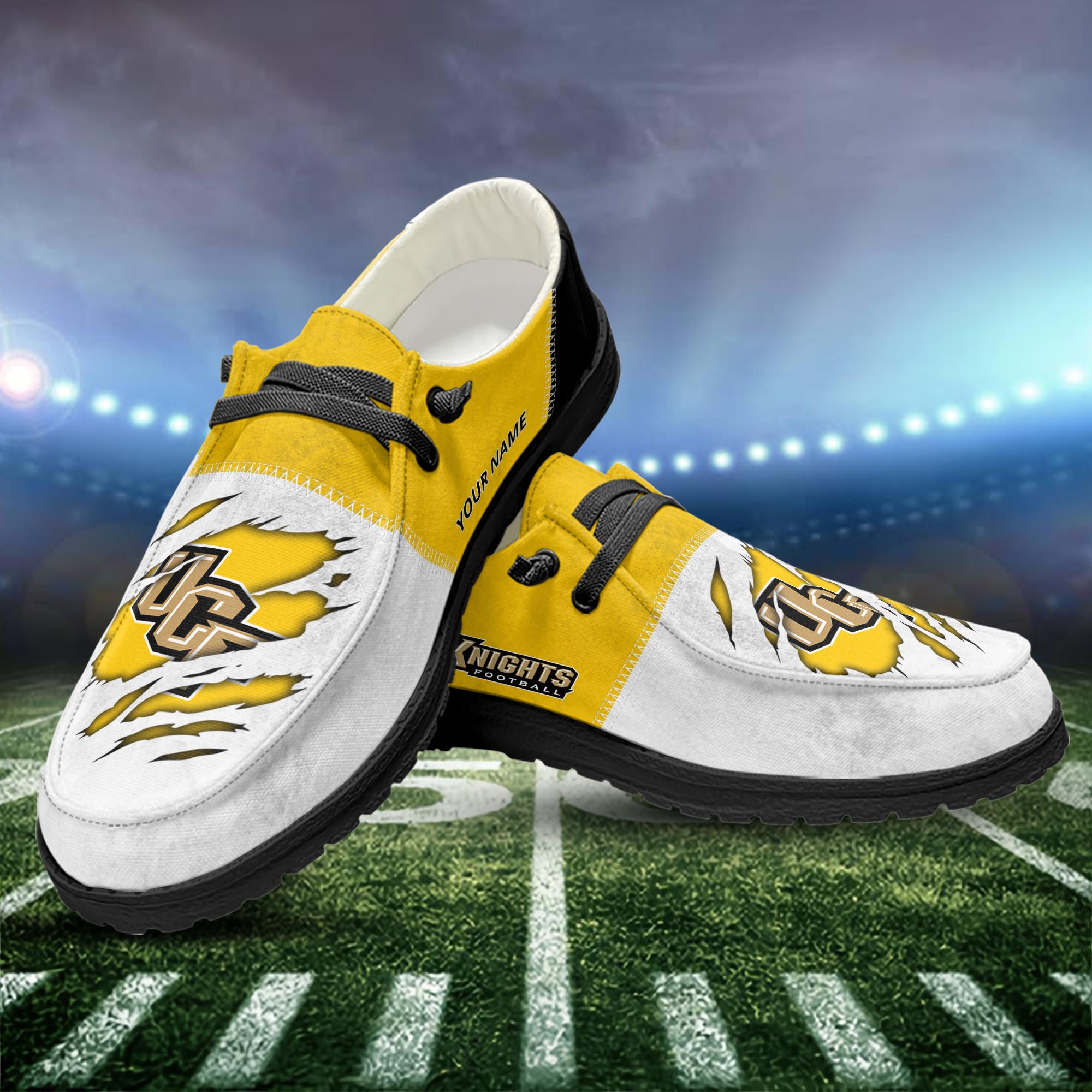 UCF Knights personalisierte H-D-Sportschuhe – individuelles Namensdesign