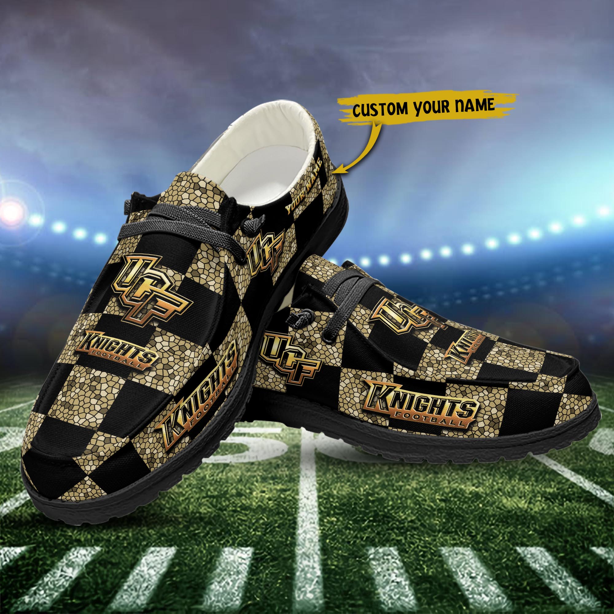UCF Knights personalisierte H-D-Sportschuhe – individuelles Namensdesign