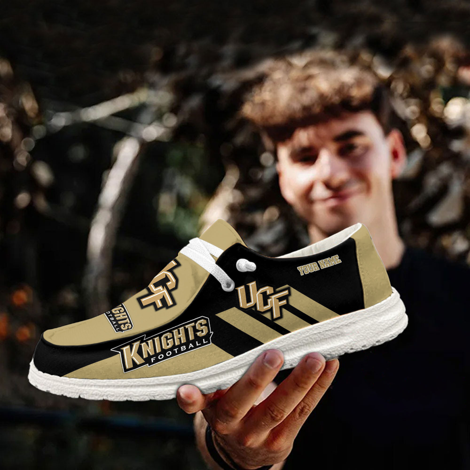 UCF Knights personalisierte H-D-Sportschuhe – individuelles Namensdesign