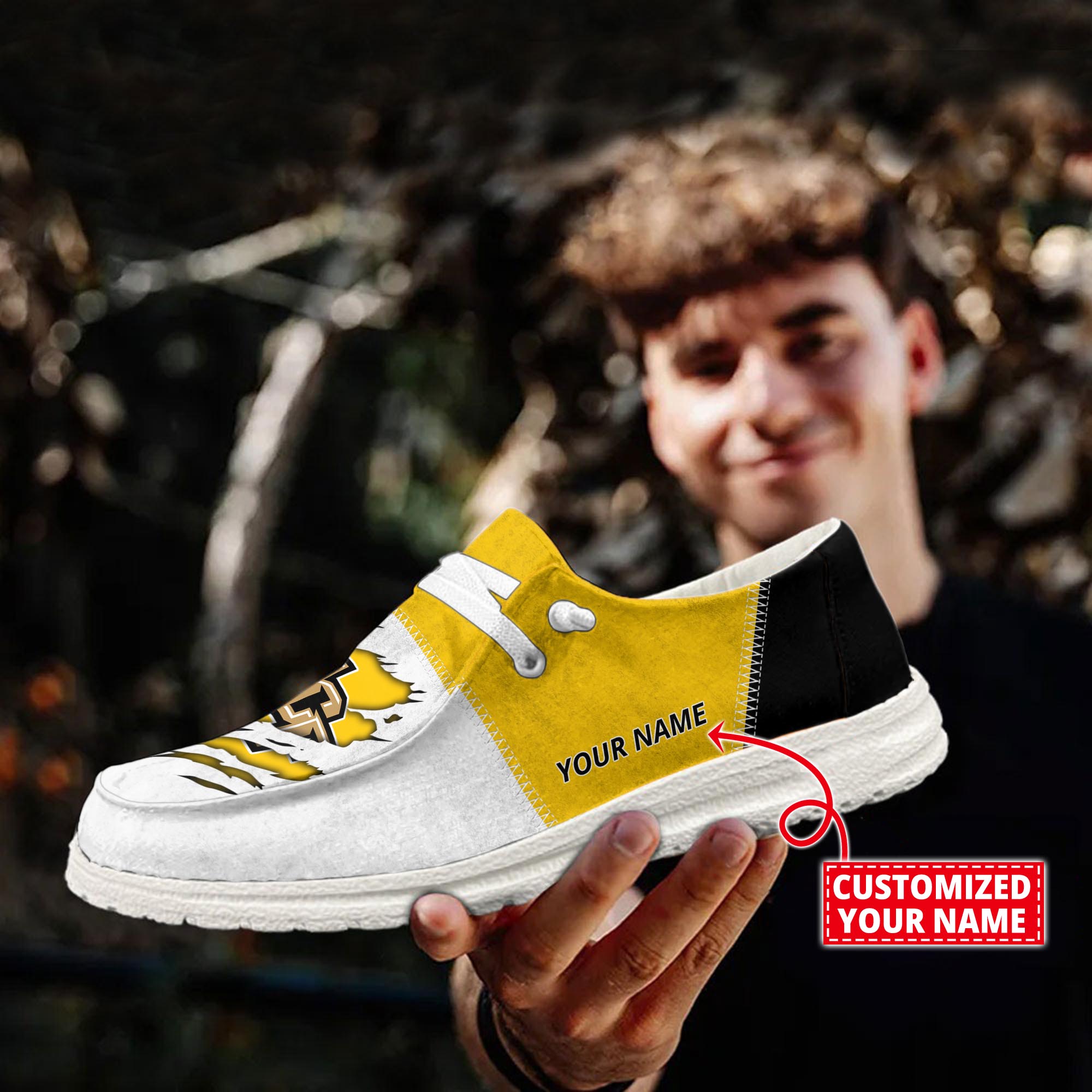 UCF Knights personalisierte H-D-Sportschuhe – individuelles Namensdesign