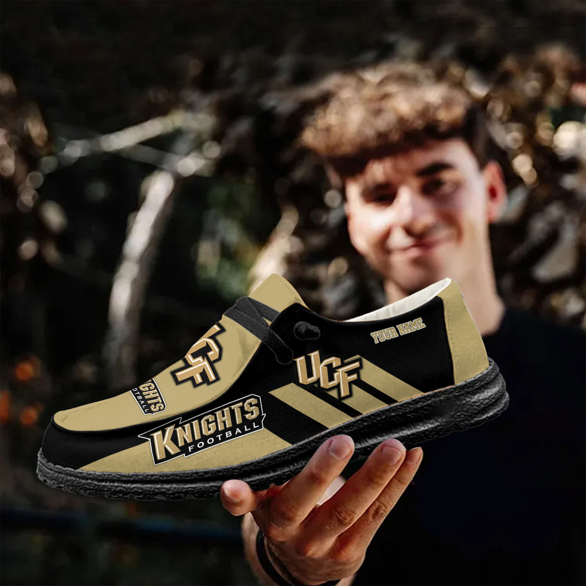UCF Knights personalisierte H-D-Sportschuhe – individuelles Namensdesign