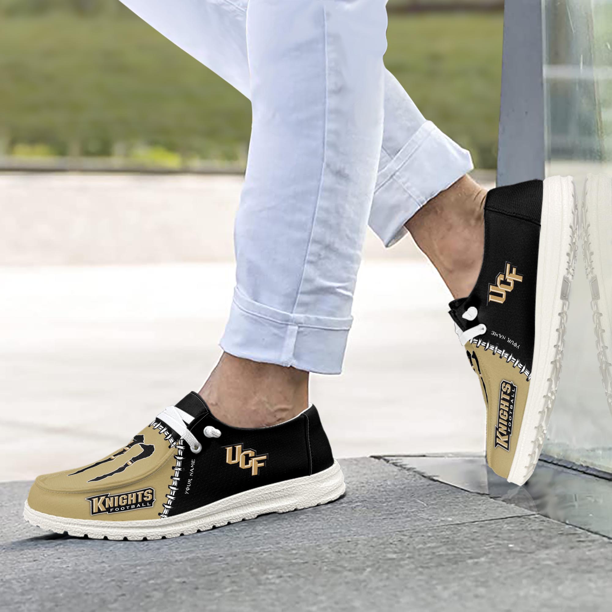 UCF Knights personalisierte H-D-Sportschuhe – individuelles Namensdesign