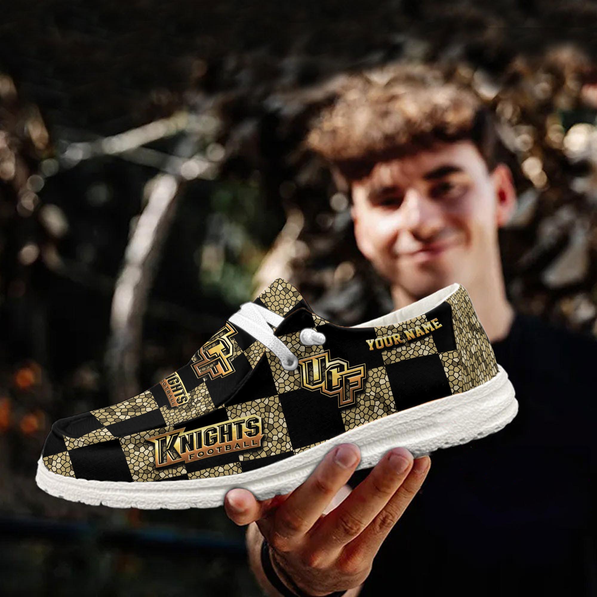 UCF Knights personalisierte H-D-Sportschuhe – individuelles Namensdesign