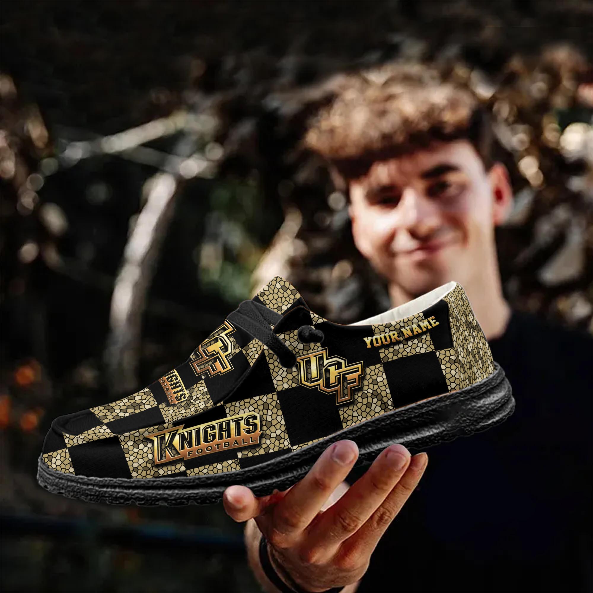 UCF Knights personalisierte H-D-Sportschuhe – individuelles Namensdesign
