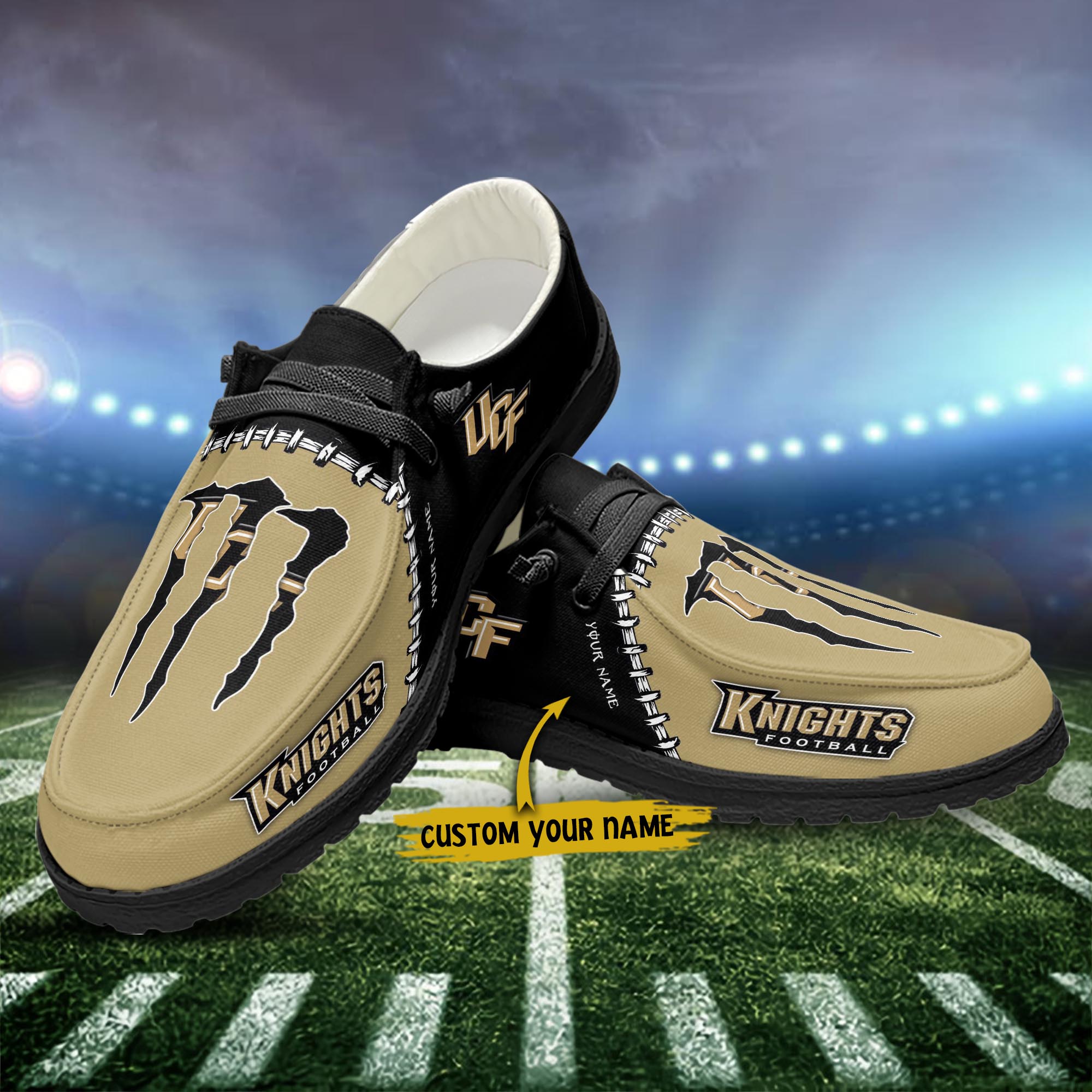 UCF Knights personalisierte H-D-Sportschuhe – individuelles Namensdesign