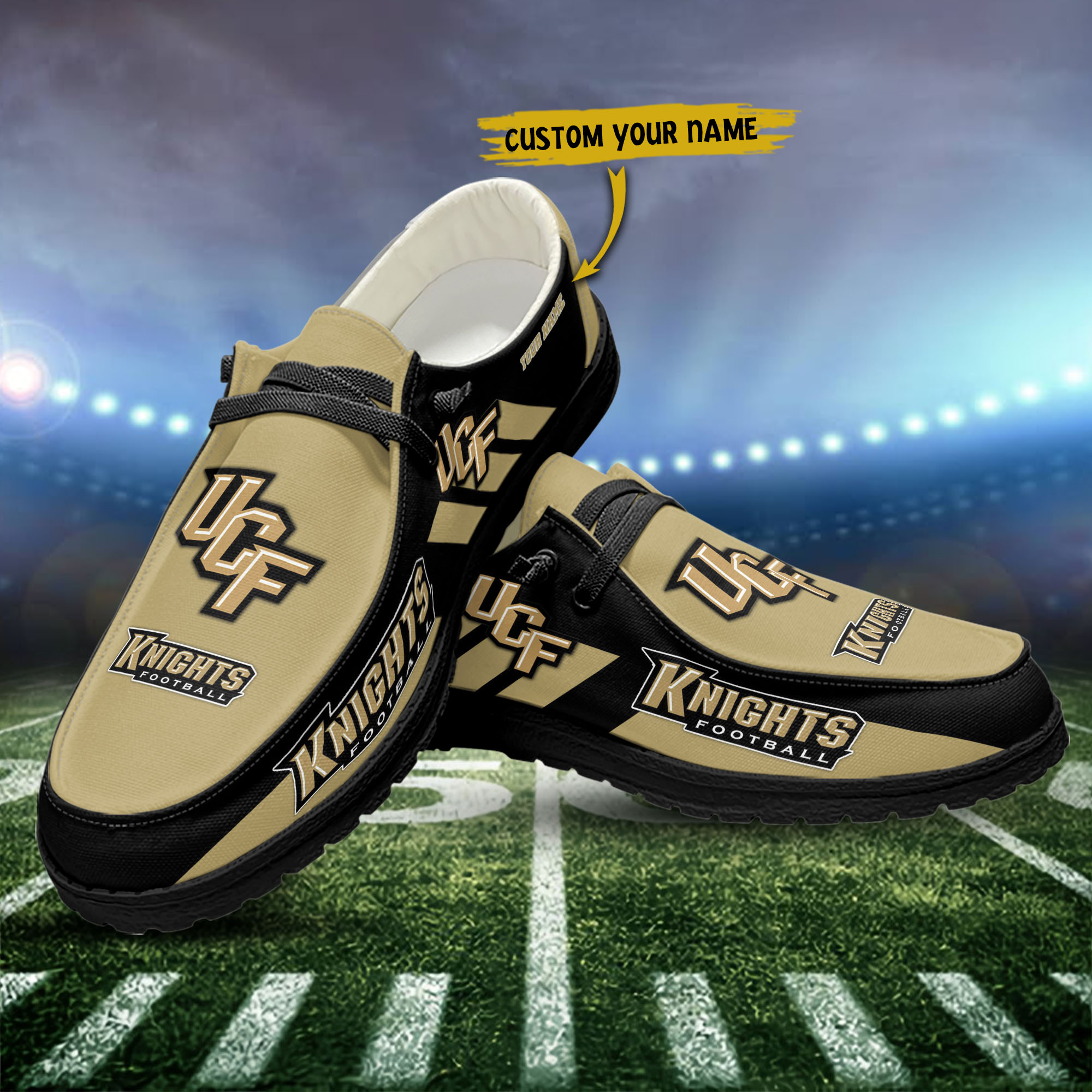 UCF Knights personalisierte H-D-Sportschuhe – individuelles Namensdesign